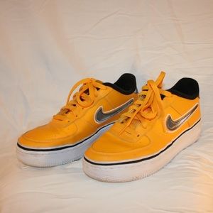 mustard yellow air force ones